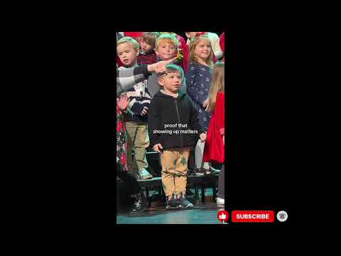 Showing up matters, the sweetest moment ever