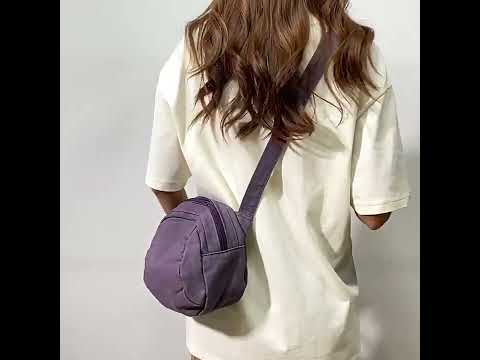 原宿風ins少女 水洗帆布包 單肩斜挎貝殼包 547