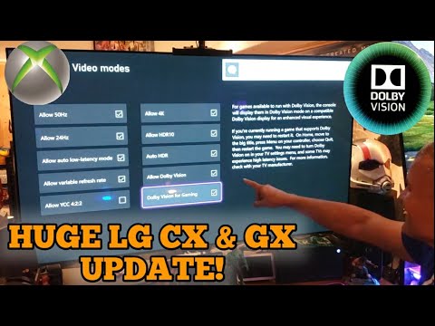 LG CX & GX OLED Dolby Vision 120hz Gaming Update out Now!