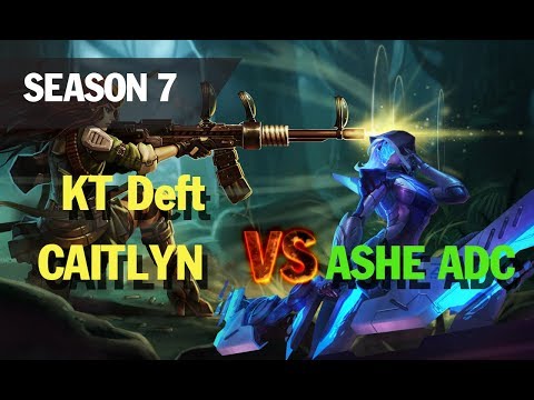 lol esports highlights l KT Deft plays CAITLYN vs ASHE ADC