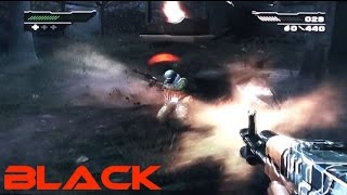 Black on PS2. Played badly, with commentary