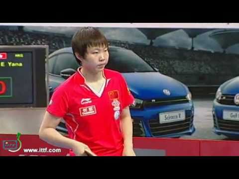 Zhu Yuling CHN vs Tie Yana HKG. Women. China vs World Team 2011 in Shenzhen