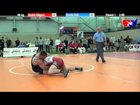 Dustin Kilgore vs. Travis Rutt at 2013 ASICS University Nationals - FS