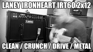 Video thumbnail for Laney Ironheart IRT60 2x12 - Clean / Crunch / Drive / Metal by Canal do Dani