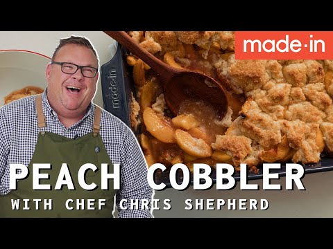 How To Make Easy Peach Cobbler With Chef Chris Shepherd | Made In Cookware
