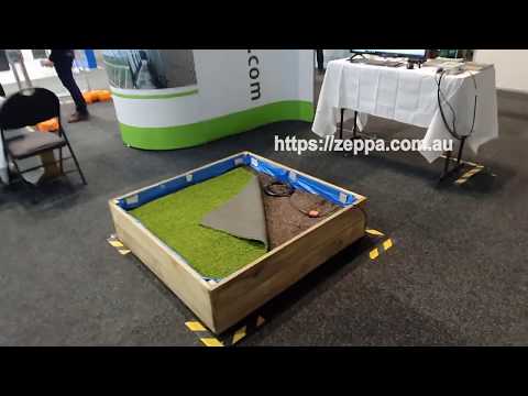 SEISMO Underground seismic detection sensors demonstration