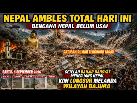 NEPAL AMBLES TOTAL‼️ KINI LONGSOR MELANDA WILAYAH BAJURA-NEPAL