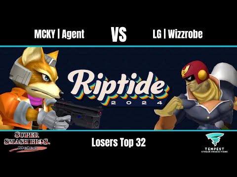 MCKY | Agent (Fox) vs LG | Wizzrobe (Captain Falcon) - Melee Losers Top 32 - Riptide 2024