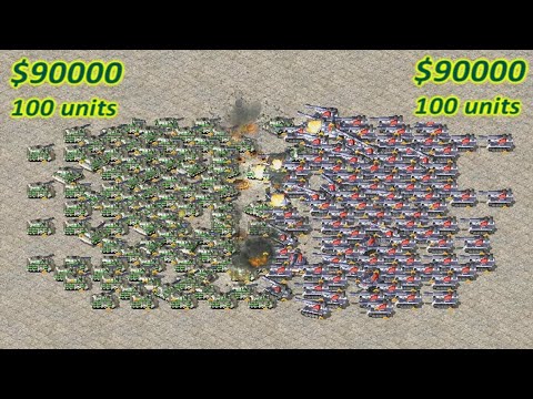 Rhino vs Tank Destroyer - Same Cost Battle: Red Alert 2