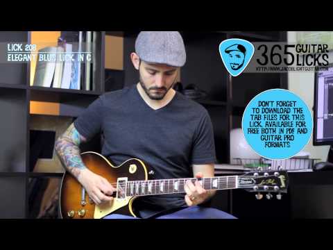 Lick 208/365 - Elegant Blus Lick in C | 365 Guitar Licks Project