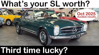 Mercedes SL na aukcjach: Wyniki i Okazje (R107, Pagoda)