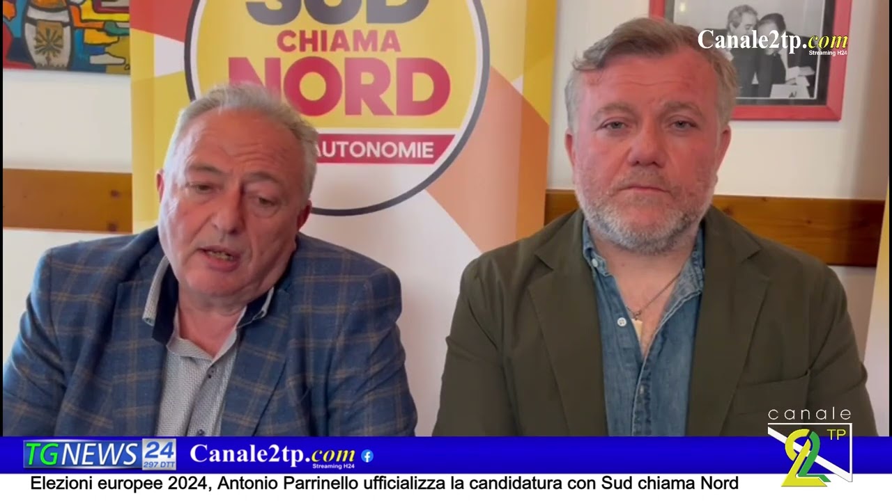 Elezioni europee 2024, Antonio Parrinello ufficializza la candidatura con Sud chiama Nord