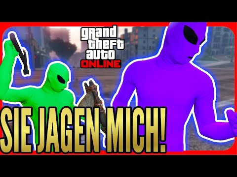 Hilfe! Die Alien Gang jagt mich - GTA 5 ONLINE Deutsch
