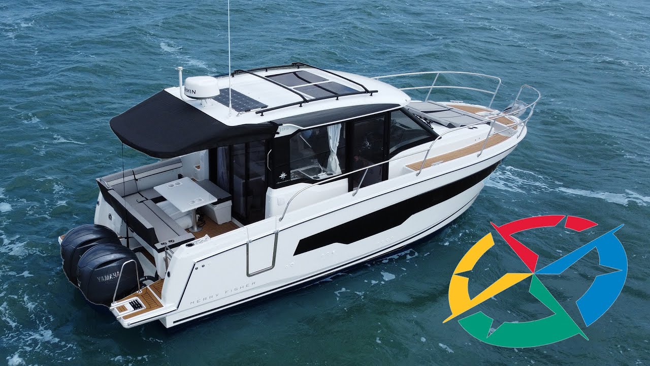 Jeanneau Merry Fisher 895 Series 2 - walkaround tour and sea test