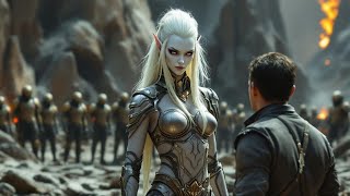 The man treated the warrior alien woman kindly, and she gave an unexpected reaction.
