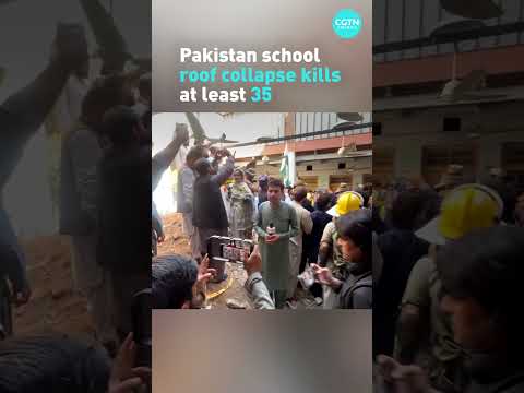 Pakistan school roof collapse kills at least 35