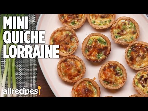 Mini Quiche Lorraine Recipe | How to Make Quiche Tarts...
