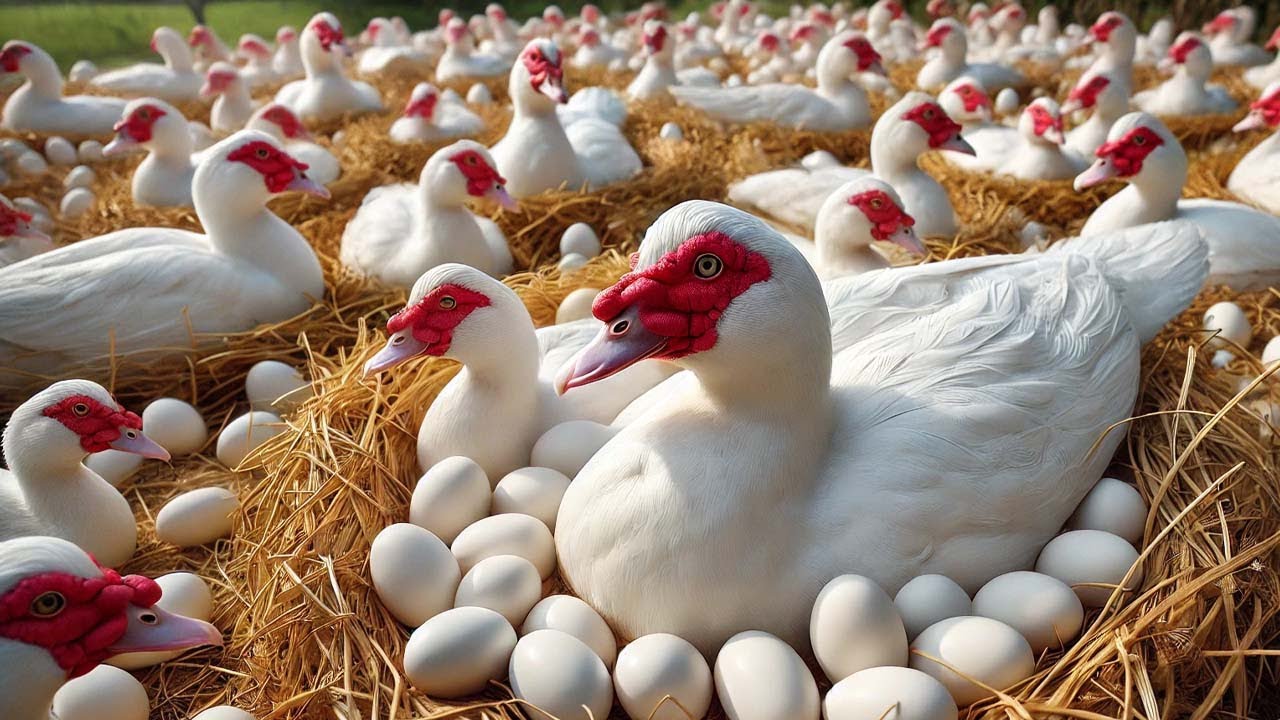 Os Agricultores Criam Milhões De Patos Almiscarados Para Ovos Desta Forma