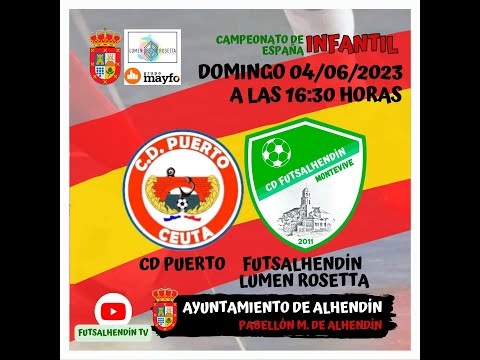 CD Puerto - CD Futsalhendín. Campeonato de España de fútbol sala Infantil.