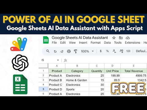 Build a Google Sheets AI Data Assistant with Apps Script & ChatGPT | D49