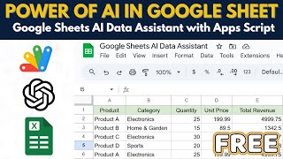 Build a Google Sheets AI Data Assistant with Apps Script & ChatGPT | D49