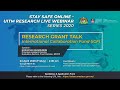 UiTM RESEARCH LIVE WEBINAR SERIES 2020 (RESEARCH GRANT TALK ICF) UiTM RESEARCH LIVE WEBINAR SERIES 2020 (RESEARCH GRANT TALK ICF)