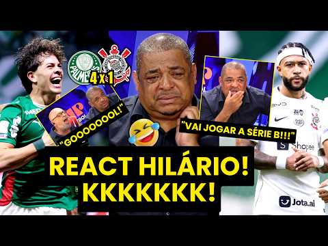 VAMOS RIR??? OLHA AS REAÇÕES do VAMPETA em PALMEIRAS 4 X 1 CORINTHIANS!