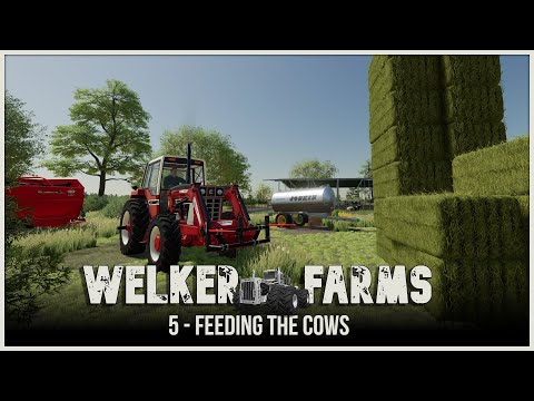 Feeding the Cows | Welker Farms Family Multiplayer | Farming Simulator 22 | Episode 5