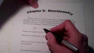 preview picture of video 'Stoichiometry:  Part 1'