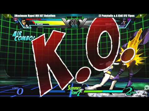 UMVC3 3 v 3 Teams Grand Final Maximum Hype vs 2 Ponytails & a Kid - Summer Jam 7 Tournament