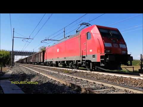 LE DB 483 CON CARRI MERCI IN TRANSITO A SECUGNAGO. (LODI) MART. 30 - 4 -  2019.