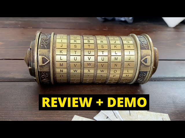 Cryptex Da Vinci Code Puzzle Box Review (Demo And Walkthrough) SDDEFAULT Thumbnail