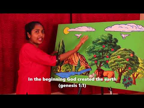 Easy way to teach salvation message using felt pictures