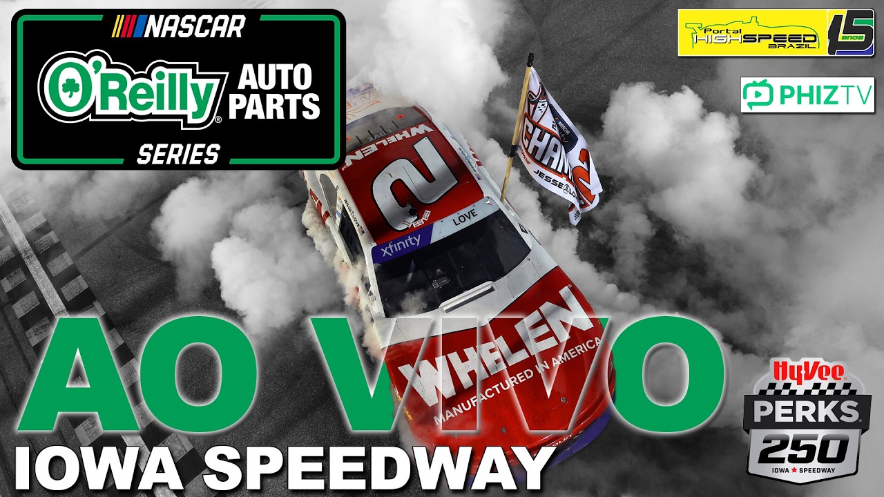 🔴 NASCAR O'Reilly Auto Parts Series | HyVee Perks 250 | Iowa Speedway