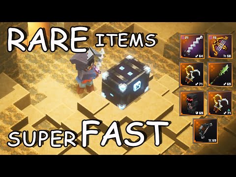 Quick Obsidian Chest FARM, Very Fast Rare Items - Minecraft Dungeons Guide