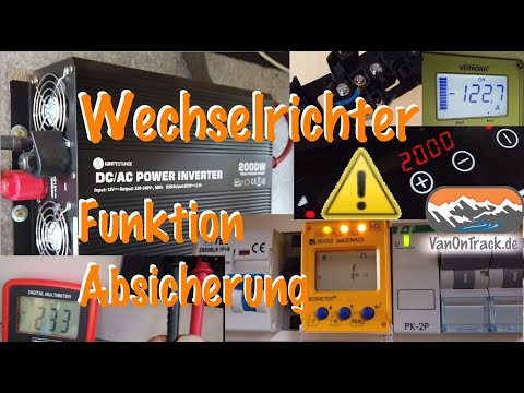 ⚡Wechselrichter | Absicherung mit Isolationswächter statt FI 🧐 Kühlschrank, Induktion im Campervan