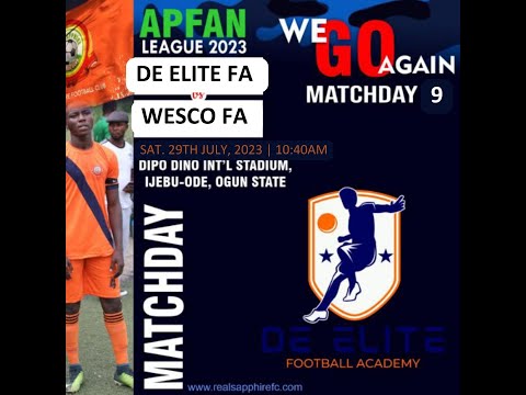DE ELITE FA vs WESCO FA - APFAN SUPER LEAGUE 2023