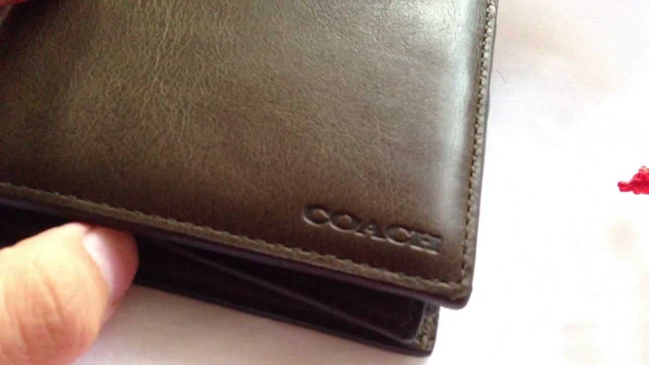 COACH Bleecker legacy leather compact id wallet