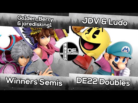 jaredisking1/Go1den_Berry (Shulk/Pit) vs. JDV/Ludo (Pac Man/Mario) | DE22 SSBU Doubles WSFs