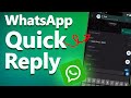 How To Create Quick Reply On WhatsApp Business || WhatsApp Business Quick Reply Explained