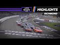 Justin Allgaier leads the Xfinity field to green at Richmond