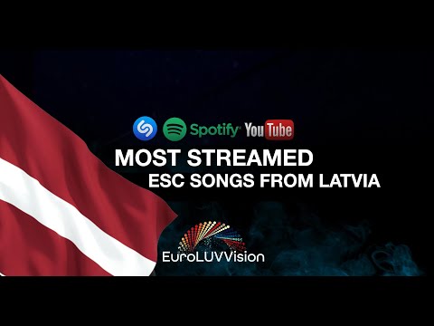 Latvia 🇱🇻 in Eurovision TOP 22 Most Streamed Songs: Shazam, YouTube & Spotify (2000-2021)