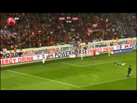 Gol Eduardo Vargas Chile 2 - españa 0 HD