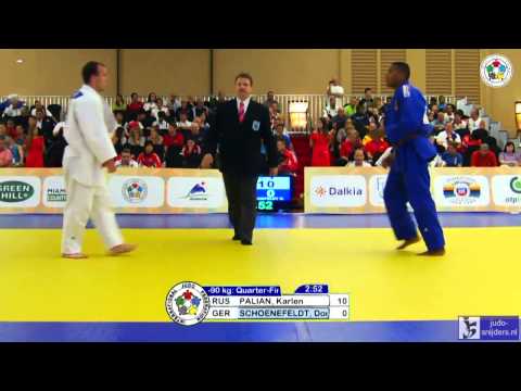 Judo 2013 World Championships Cadets Miami: Palian (RUS) - Schoenfeldt (GER) [-90kg]