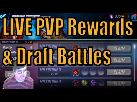 LIVE PVP Rewards & Balanced Draft Battles! Marvel Strike Force.