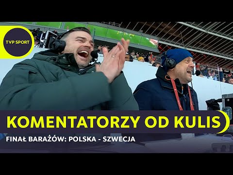 LASKOWSKI I ŻEWŁAKOW WNIEBOWZIĘCI! TAK SKOMENTOWALI FINAŁÓW BARAŻÓW POLSKA – SZWECJA | KULISY