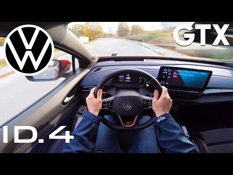 2021 Volkswagen ID.4 GTX (299 HP 77 kWh) EV POV Test Drive