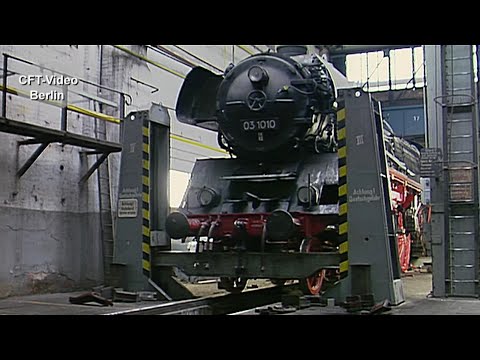 Schnellzugdampflok 03 1010: Aufachsen in Meiningen