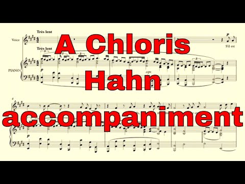 A Chloris - Hahn - accompaniment in E Major