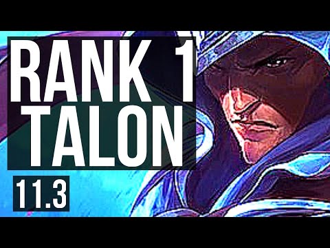 TALON vs QIYANA (MID) | Rank 1 Talon, 10/1/4, Legendary, 300+ games | KR Challenger | v11.3